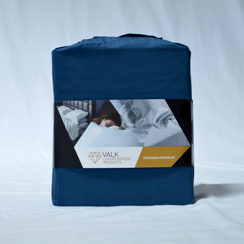Dekbedovertrek Van der Valk blauw
