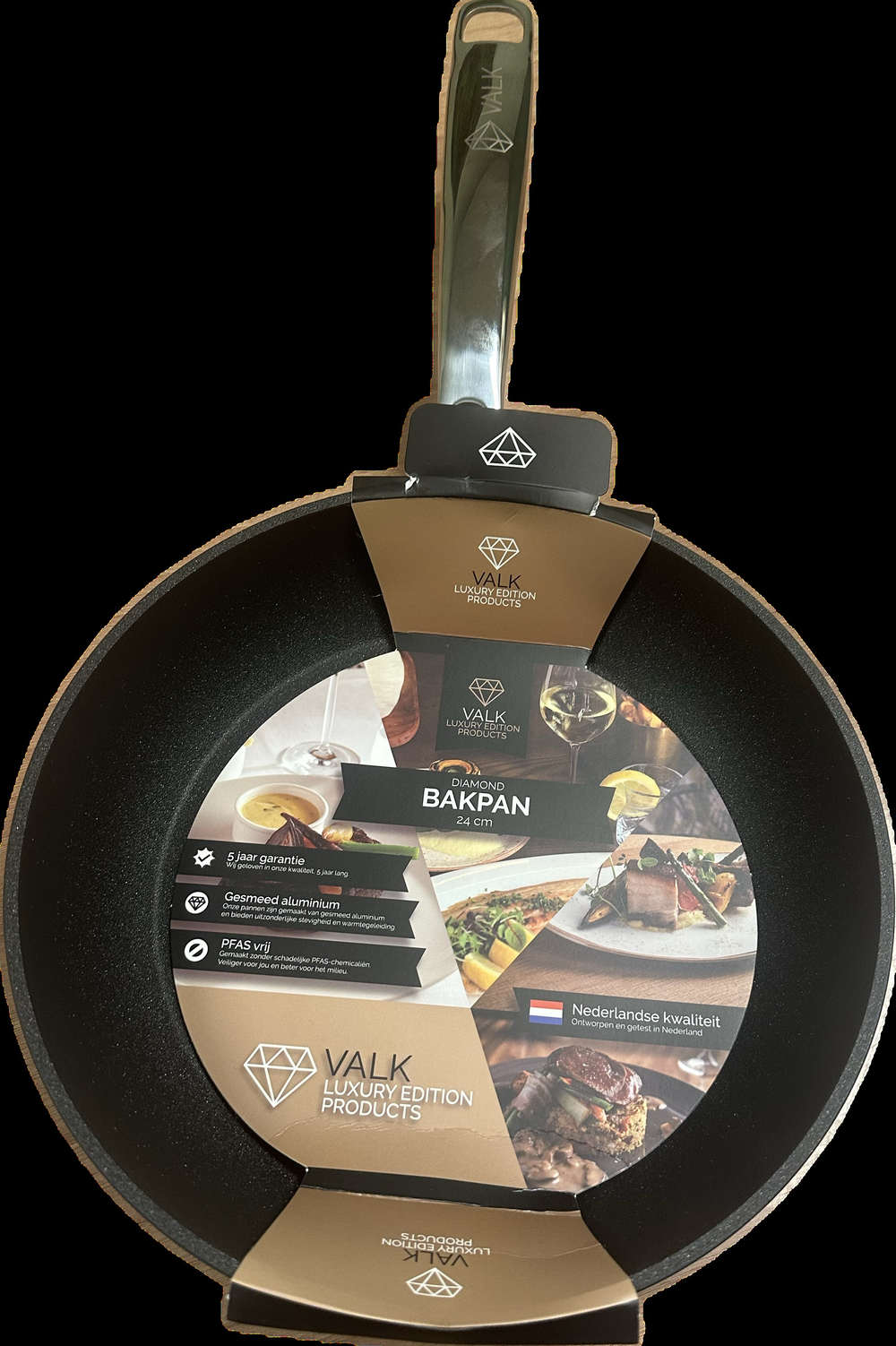 Koekenpan aluminium met antiaanbaklaag 24 en 28 cm – Inductie geschikt