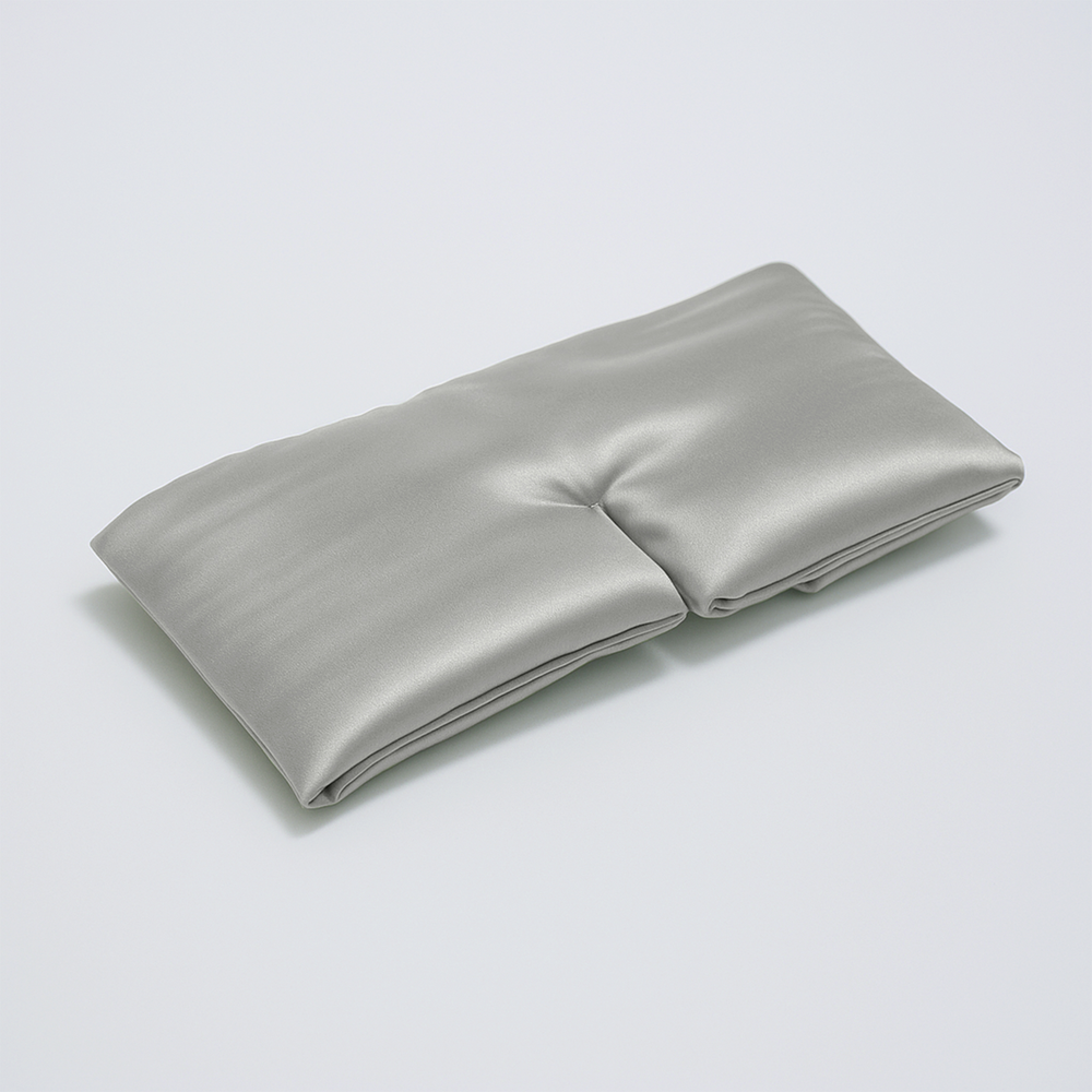 Silky slaapmasker licht grijs